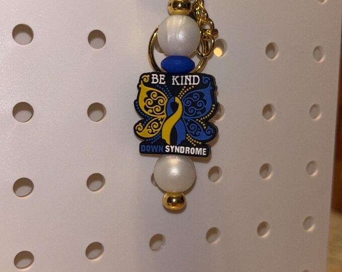 Gold Be Kind Bar Keychain