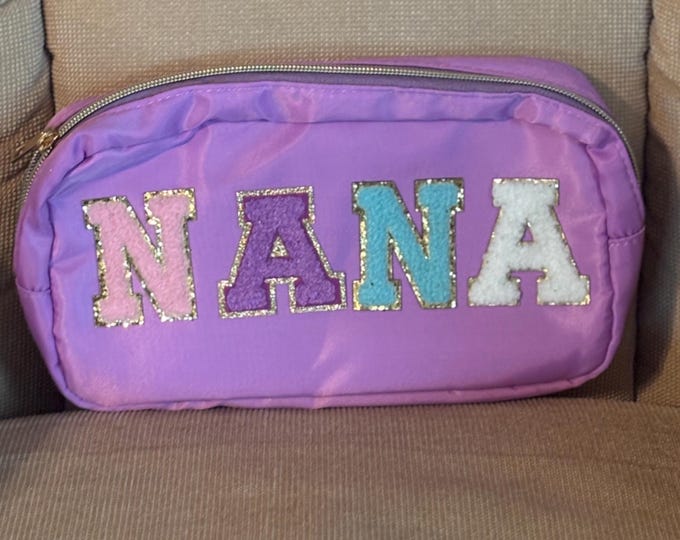 Purple Nana Personalized Pouch