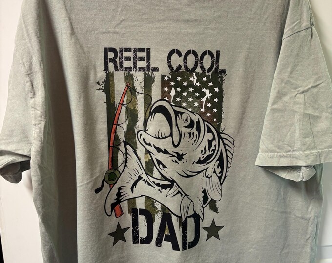 Reel Cool Dad Adult T-Shirt (Size L)