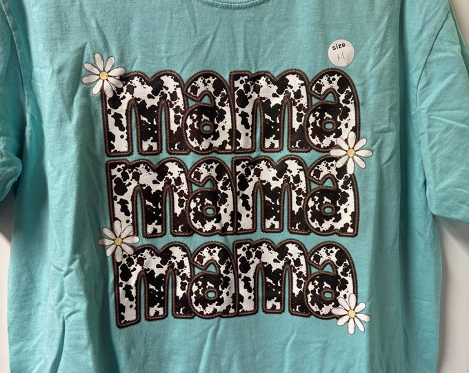 Cow Mama Adult T-Shirt (Size M)