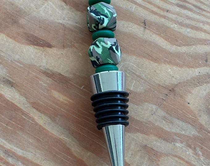 Camo Bottle Stopper