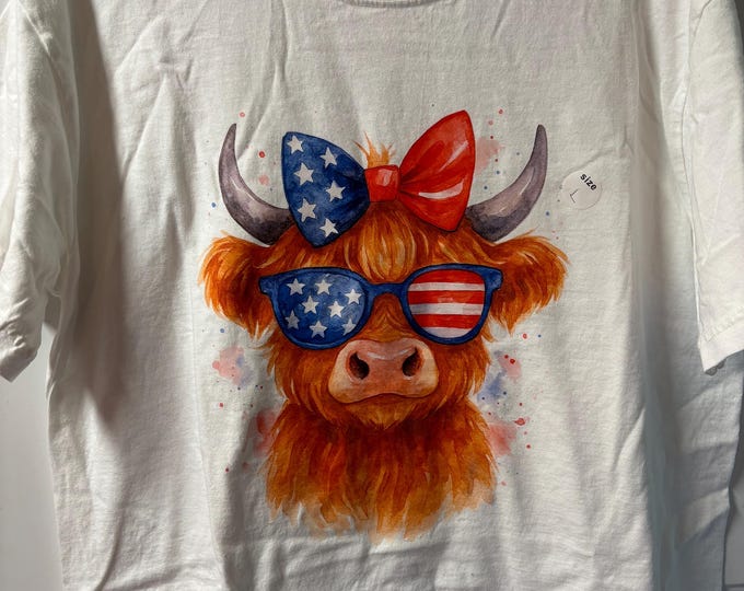 USA Cow Adult T-Shirt (Size XL)