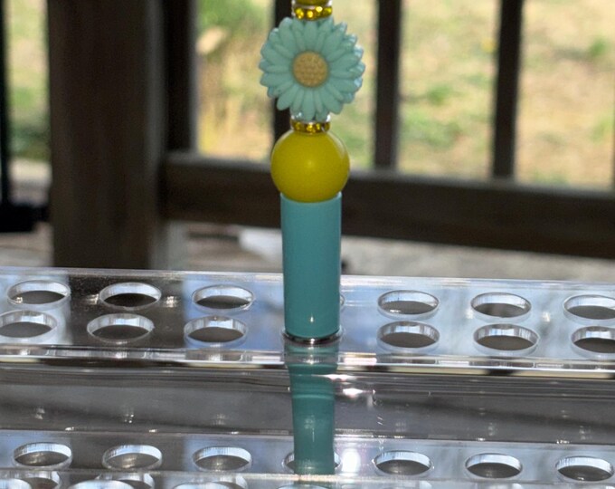 Small Light Blue Flower Pen