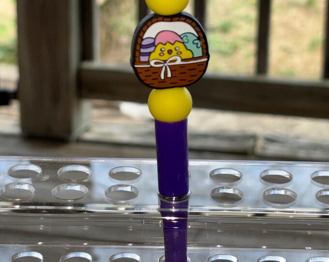 Purple Easter Basket Pen