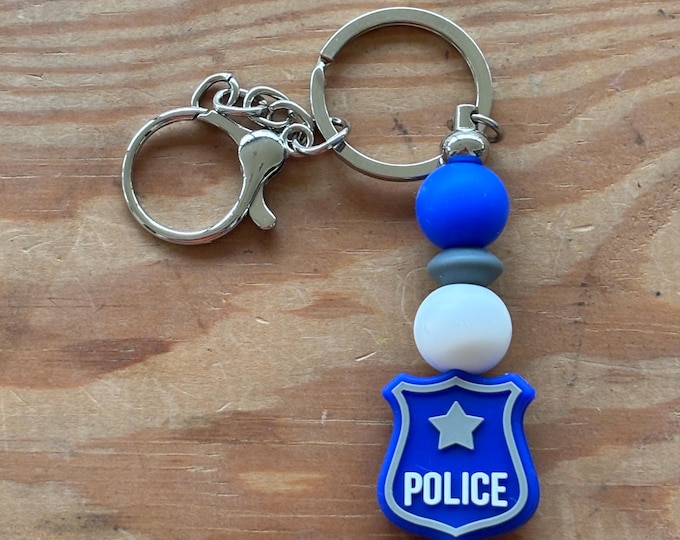 Police Bar Keychain