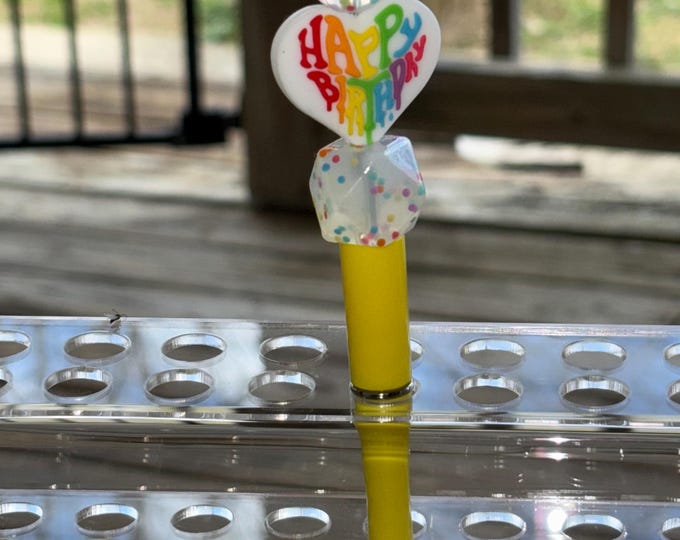 Yellow Happy Birthday Pen