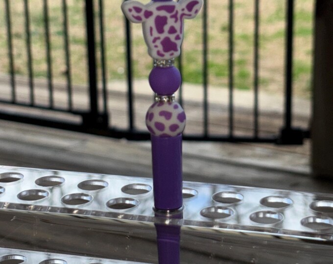 Purple 1 Cow Head Pen