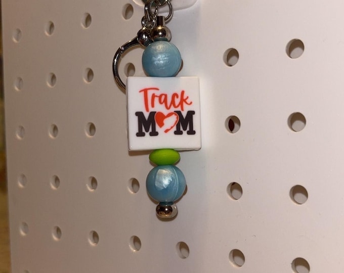 Track Mom Bar Keychain