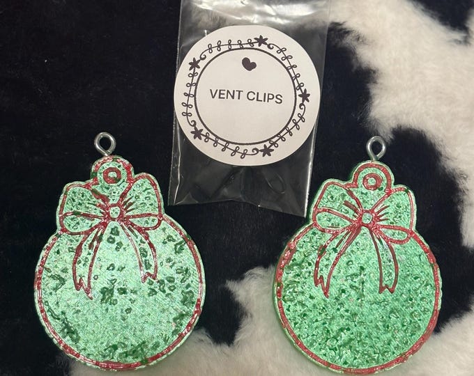 Green Ornament Vent Clips