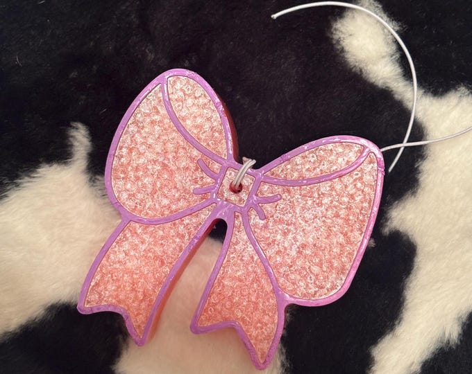 Pink Bow Car Freshie