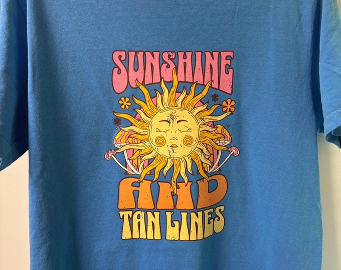 Sunshine and Tan Lines Adult T-Shirt (Size XL)