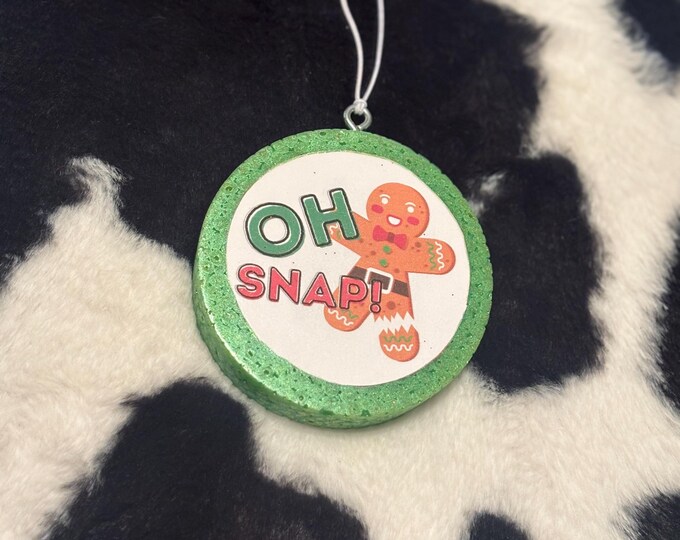 Green Circle Oh Snap Car Freshie