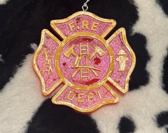 Large Fire Department Car Freshie