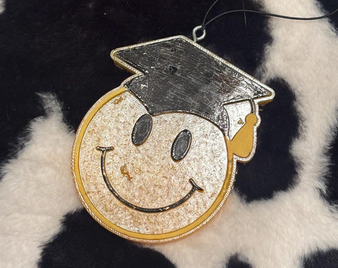 Grad Smiley Car Freshie