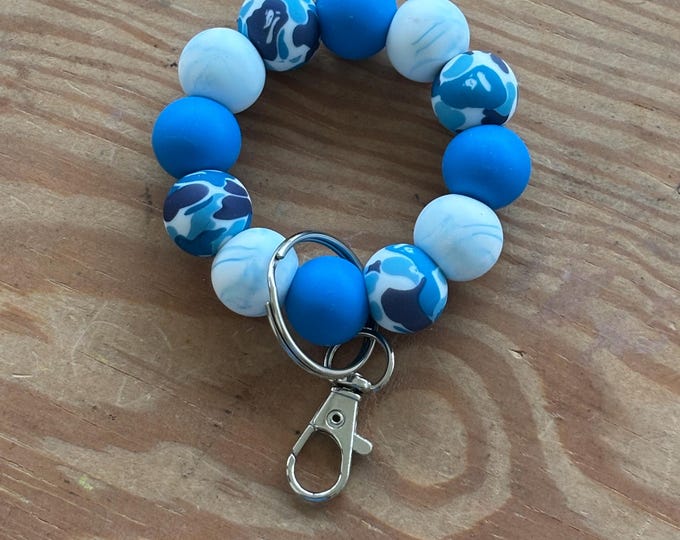 Blue Camo Mini Wristlets