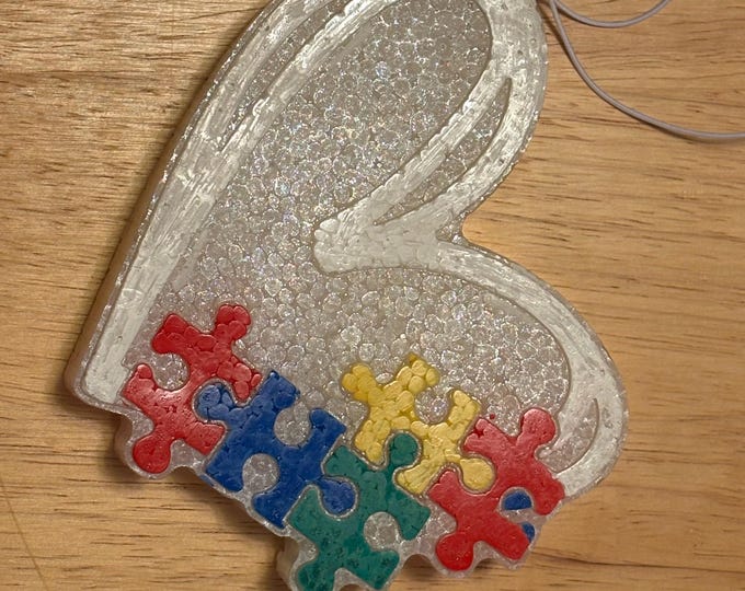 Autism Awarness Heart Auto Freshie