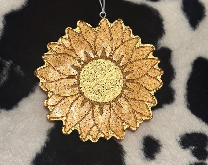 Large Sunflower 2 Car Freshie