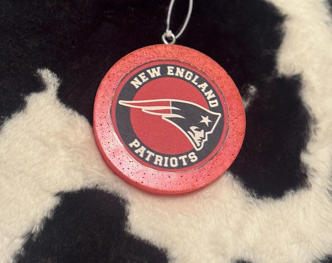 Red Circle Patriots Car Freshie