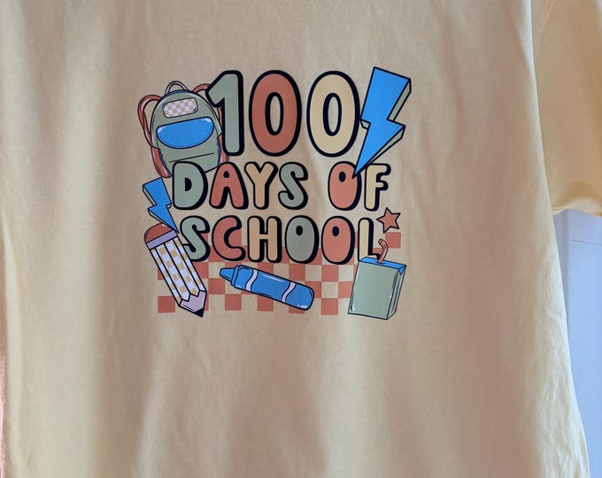 Youth M Boys 100 Days of School Shirt