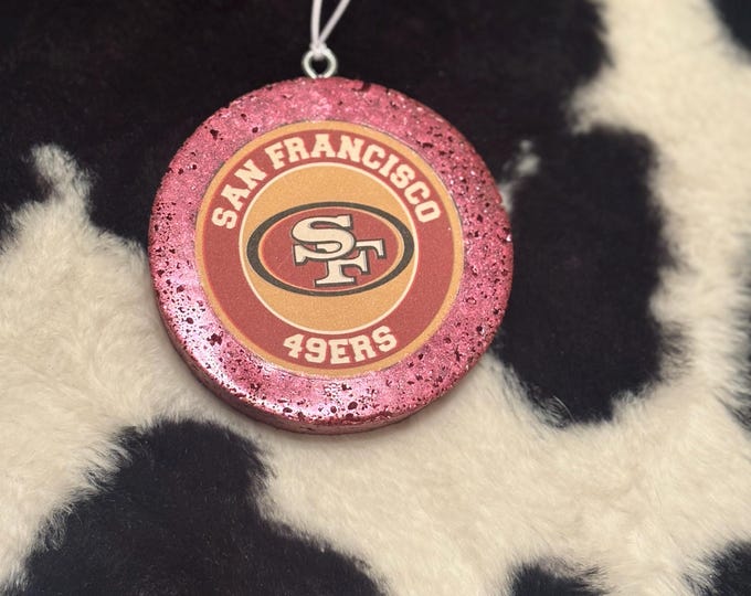 Red Circle 49ers Car Freshie