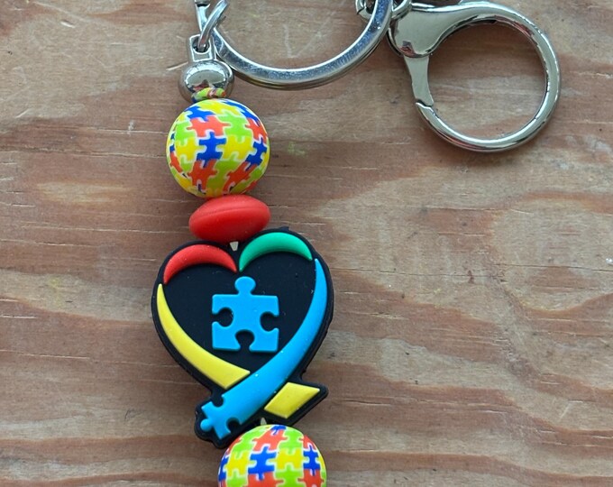 Autisn Awarness Bar Keychain