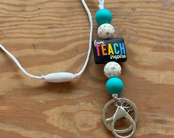 Teal Teach Lanyard