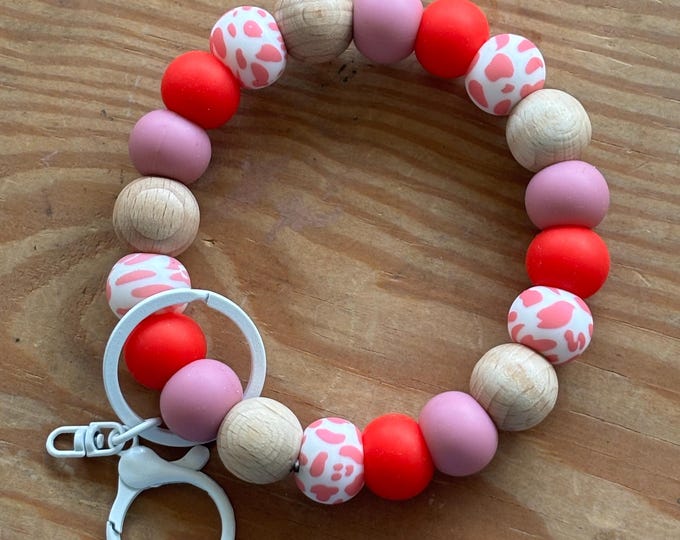 Pink Cow Regular Wristlet