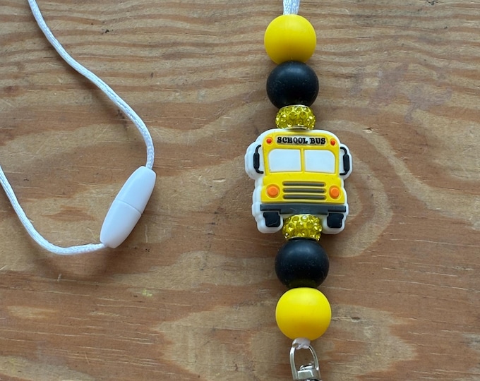 Black and Yellow Bus Lanyard