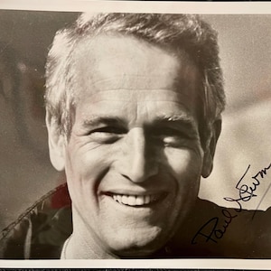 Paul Newman Autographed 8 x 10 BW Photograph