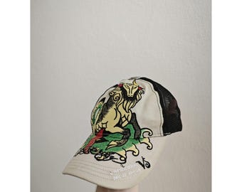 Vintage Y2K Deadstock Brand New Adults Unisex Camo Ed Hardy Bucket