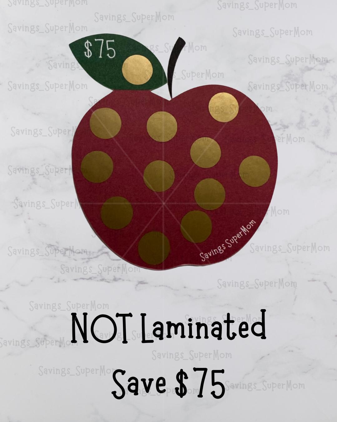 Apple Scratch-off Savings Challenge – Save 75 - Etsy