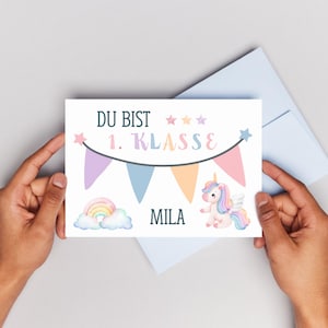 First-grade enrollment | Schoolchild card | Personalized enrollment card | Cash gift for enrollment | First day of school poster | Back to school