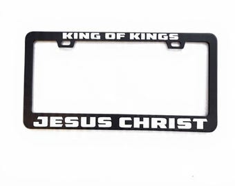 Nummerplaatdecoratie van koning Jezus Christus voor auto's en vrachtwagens