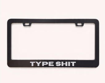 Marco de matrícula divertido y gracioso para coches y camiones.