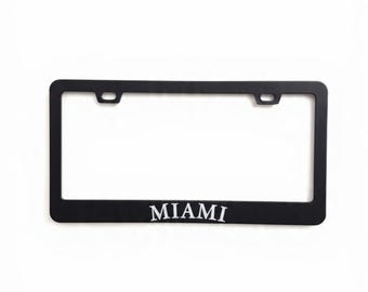 Miami Florida license plate frame decor for cars and trucks