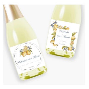 Sticker enterrement de vie de jeune fille citronné sur le thème d'Amalfi
