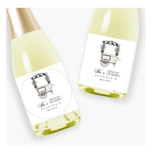 Pegatinas recién salidas del mercado, etiquetas florales para regalos de despedida de soltera, pegatinas para despedidas de soltera y de compromiso