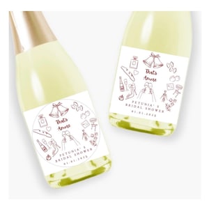 Etiquetas de champán y prosecco That's Amore, regalos para despedidas de soltera italianas, regalos para despedidas de soltera con temática italiana