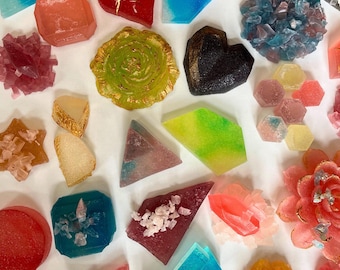 The Abundance Crystal Candy Box -  36 Pieces Handmade Kohakutou Edible Crystals