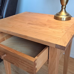 Shaker-Style Bedside Table, Nightstand, Bedroom Furniture, Wooden Side Table, Rustic Decor, Minimalist Nightstand, Bedroom Decor