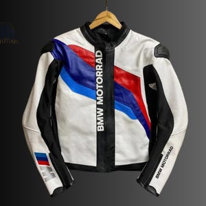 BMW Motorrad Motorcycle Racing Leather Jacket Genuine