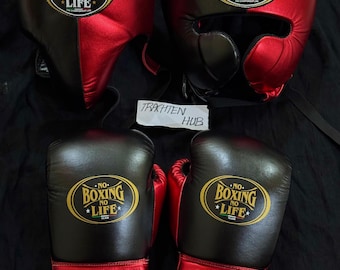 Personalized No Boxing No Life Glove Set, Christmas Gift for Him
