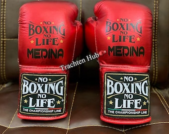 Maßgefertigte Boxhandschuhe aus Leder, personalisierte Kampfsportausrüstung