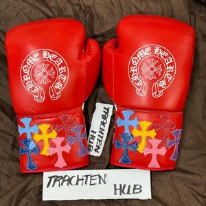 New Customized Chrome Heart Leather Boxing Gloves No boxing no life | Premium Variant |