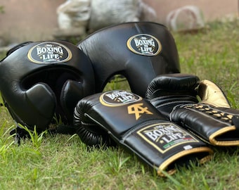 Personalized No Boxing No Life Glove Set, Christmas Gift for Him