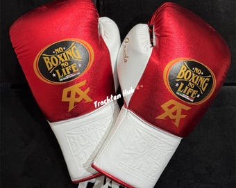 Personalized No Boxing No Life Gloves, Custom Logo Gift