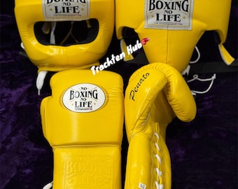 Personalized No Boxing No Life Glove Set, Christmas Gift for Him