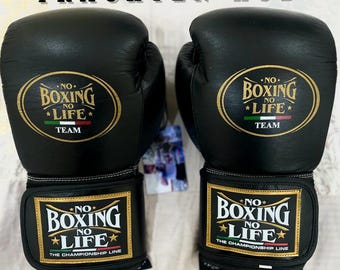 Personalized No Boxing No Life Gloves, Custom Logo Gift