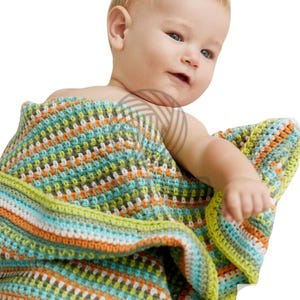 Handgemachte gehäkelte Babydecke, weiche Baumwolle stricken Babydecke, Geschlecht neutral Neugeborenen Decke, Baby-Dusche-Geschenk, Boho Kinderzimmer Dekor