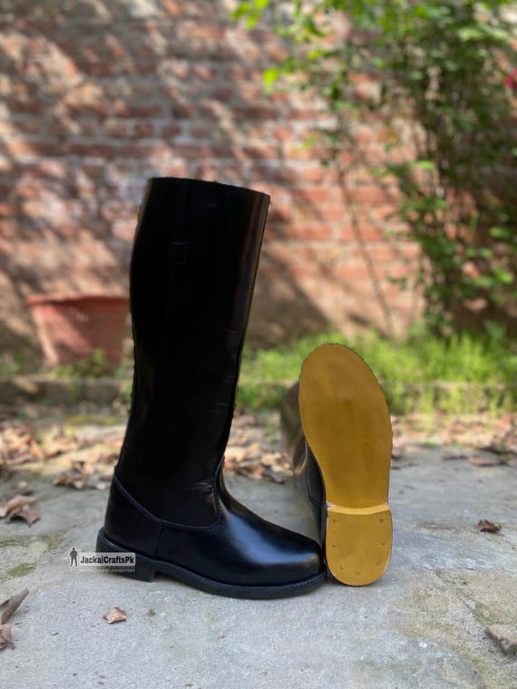 Botas Largas Botas Hombre Militares Negras Botas Militares Hasta